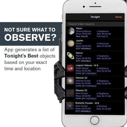 Celestron – StarSense Explorer DX 130AZ Smartphone App-Enabled Telescope – Works with StarSense App to Help You Find Stars, Planets & More – 130mm Newtonian Reflector – iPhone/Android Compatible 