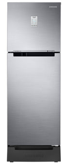 Samsung 236L 2 Star Inverter Frost-Free Convertible 3 In 1 Double Door Refrigerator Appliance (RT28C3832S8/HL,Elegant Inox), Base Stand Drawer 