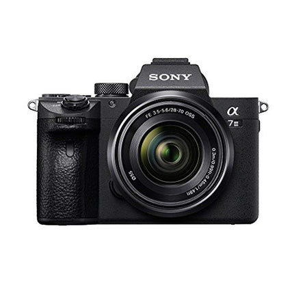 Sony A7 Iii Full-Frame Mirrorless Interchangeable-Lens 64 GB Camera (With 28-70Mm F3.5-5.6 Oss Lens), 2X Optical Zoom, Black,24.2MP