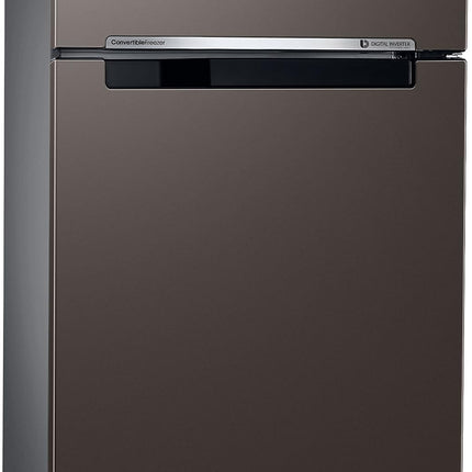 Samsung 236 L, 2 Star, Bespoke Convertible, Digital Inverter with Display, Frost Free Double Door Refrigerator (RT28CB732C2/HL, Cotta Steel Charcoal) 