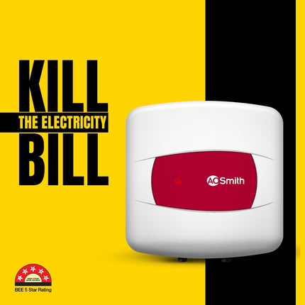 AO Smith Geyser 15 Litre 5 Star Rating (BEE) | Powerful 2KW Heating | Storage Water Heater With 2X Corrosion Resistant Blue Diamond Glass Tank | Warranty: 5 Yr Tank, 2 Yr Comprehensive | HSE-SHS-015 