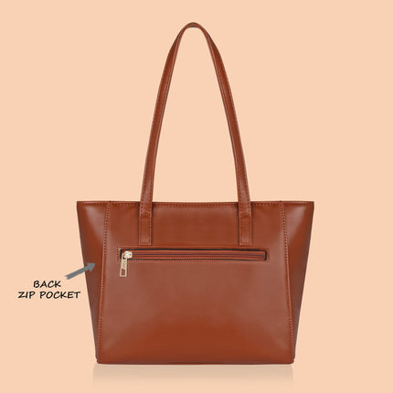 Lavie Betula Women's Tote Bag (Brown, Tan) 