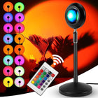 Desidiya® 16-Color Sunset Projection Lamp with Remote & USB – 360° Rotating LED Light for Ambiance, Selfies, Parties & Home Decor 
