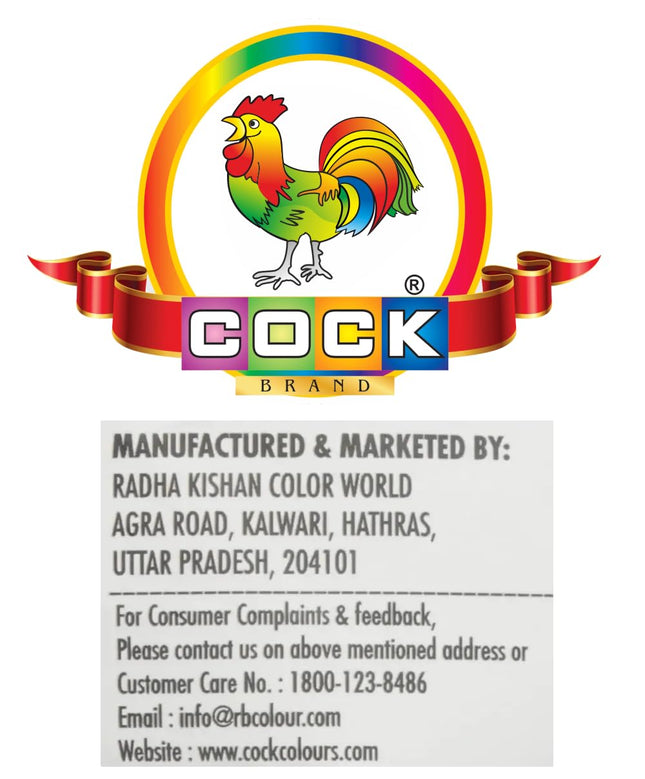 Holi Gifts - Haldiram Mewa Dry Fruit Gujia Sweet Box, Cock Herbal Non Toxic Gulal Colours Pack of 2 