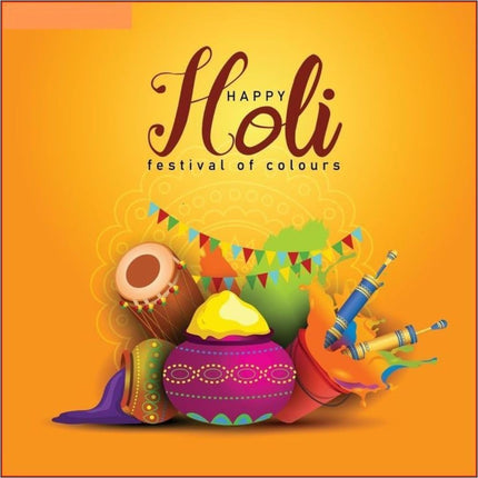 Piccadio Farms Holi Gift Pack with Sun Dried Fruit Cocktail 100g, Natural Gulal Colours 2x80g with Greeting Card 