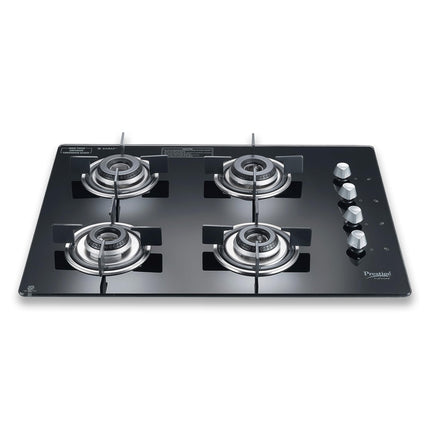 Prestige Marvella Hob Black Al - 4B (With Glass Top, 4 Unit Burners & Auto Ignition) 