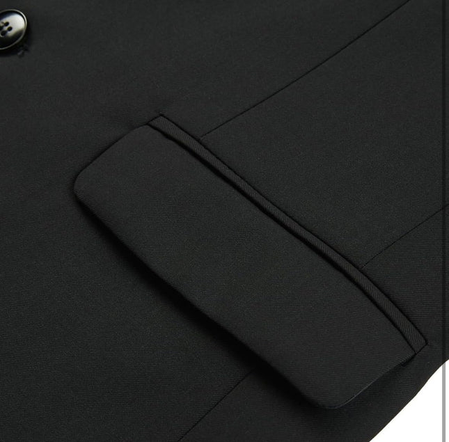 Random Stripe Men's Casual Blazer Slim Fit Two Buttons Suit Jackt, Lightweight Sport Coats for Daily (in, Numeric, 36, 36, Black) 