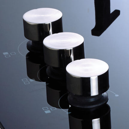 Elica 60cm 3 Burner Auto Ignition Hob | RG FLEXI HCT 360 DX LOTUS BK | Italian Sabaf Burners & Valves | Cast Iron Pan Support | Scratch-Resistant Black Glass | 2 Yr Warranty 