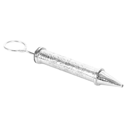 Jewel Fuel Holi Special German Silver/Silver Plated Pichkari (9 Cm) with Bucket Gift Hamper 