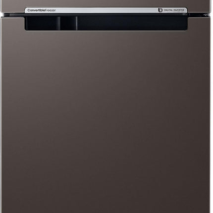 Samsung 236 L, 2 Star, Bespoke Convertible, Digital Inverter with Display, Frost Free Double Door Refrigerator (RT28CB732C2/HL, Cotta Steel Charcoal) 