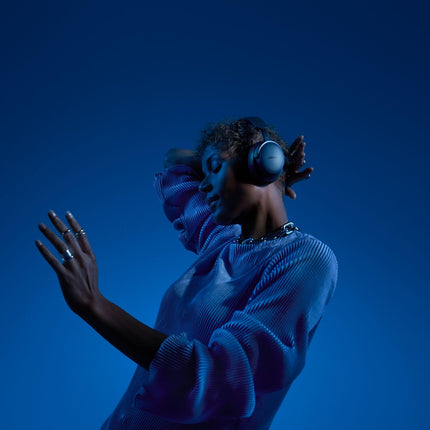 Bose QuietComfort Ultra Bluetooth Headphones, Wireless Headphones with Spatial Audio, Over Ear Noise Cancelling Headphones with Mic, Up to 24 Hours of Battery Life, Lunar Blue - Limited Edition Color 