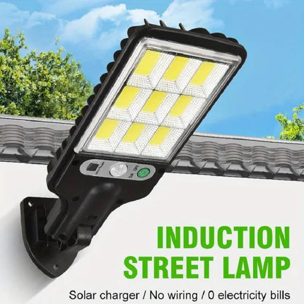 BLACKCROWN 180W Led Solar Street Light Outdoor,10000LM IP65 Waterproof Solar Security Flood Lights Outdoor Motion Sensor, Wired Security Solar Powered Flood Lights for Indoor, Outside, Yard, Garden 