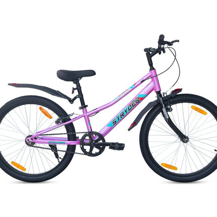TATA stryder yongstar Girls Cycle in 24t Wheel Size in Pink Colour with Adjustable seat for Age Group 8 to 12 Years 