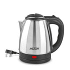 Milton Euroline Go Electro 2.0 Stainless Steel Electric Kettle, 1 Piece, 2 Litre, Silver, Power Indicator, 1350 Watts, Auto Cut-off, Detachable 360 Degree Connector, Boiler for Water, Instant Noodles 