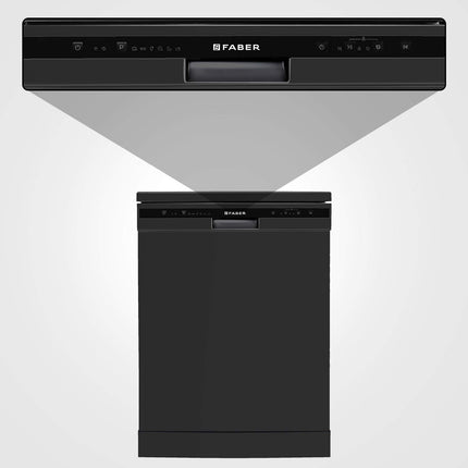Faber 12 Place Settings Dishwasher (FFSD 6PR 12S, Neo Black, Best suited for Indian Kitchen, Hygiene Wash) 