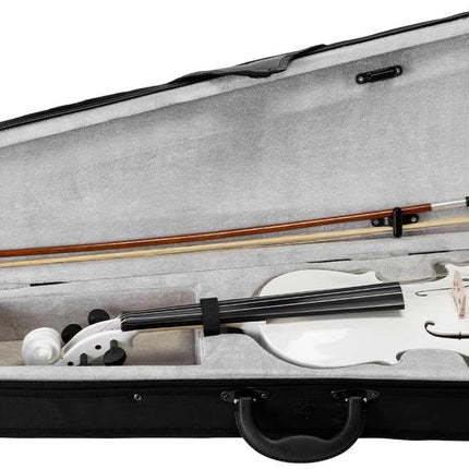 Kadence, Vivaldi 4/4 Violin With Bow, Rosin, Hard Case V001 (White) 