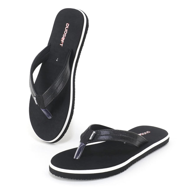 Doctor Walk Flip Flop for Men | Soft Comfortable | Breathable | Fashionable | Stylish | Trendy | Super soft | Lightweight | Anti-Slip Sole | Indoor & Outdoor | (DW-14) (Black-10) 