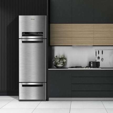 Whirlpool 270 L (Gross Capacity 300L) Frost Free Triple-Door Refrigerator (FP 313D PROTTON ROY ALPHA STEEL (Z) 