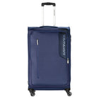 Kamiliant by American Tourister KAM KOJO 79 cms Large Check-in Polyester Soft Sided 4 Wheels 360 Degree Rotation Luggage/Suitcase/Trolley Bag (Blue), Trolley Bags for Travel 