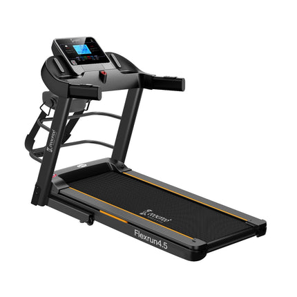 Cockatoo Flex Run4.5M 4.5HP Peak DC Motorized Treadmill for Home, with Massager & 3 Level Manual Incline, Max Speed 16 Km/Hr, Max User Weight 120Kg, with Bluetooth & Speaker(DIY) 