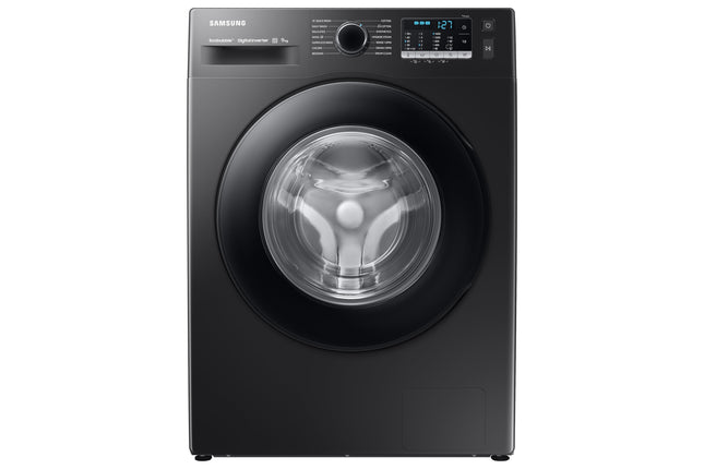 Samsung 9 kg, Hygiene Steam with Inbuilt Heater, Digital Inverter, Fully-Automatic Front Load Washing Machine (WW90TA046AB1TL, BLACK CAVIAR) 