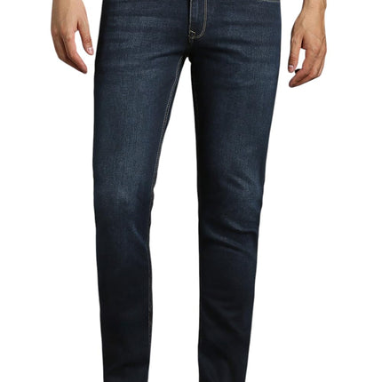 Louis Philippe Men's Slim Jeans (LRDNNSLBP81344_Navy 