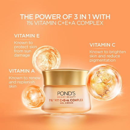POND'S Bright Beauty 1% Vit C+E+A Gel Crème 50g 