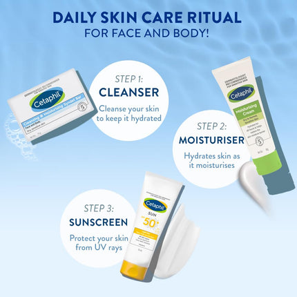 Cetaphil Cleansing and Moisturising Syndet Bar, Shea Butter,For Face & Body, Sensitive skin, 75g, Pack of 1 