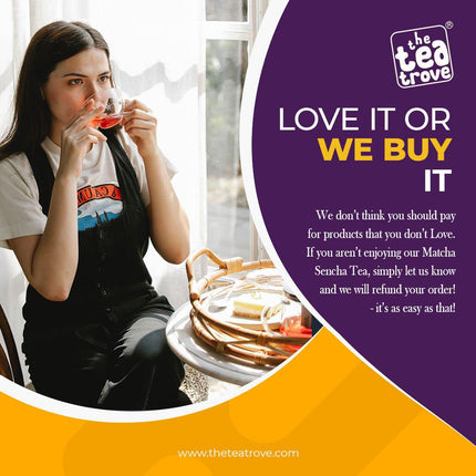 The Tea Trove Japanese Matcha Green Tea Bags-40 Eco-Friendly Matcha Tea + Sencha Green Tea Bag In Resealable Pouch,0.06 Kg