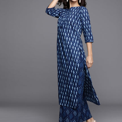 Libas Women's Cotton Kurta Sets (20161O_Blue 