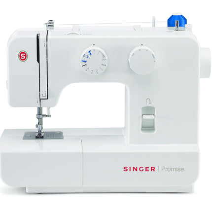 Singer 1409 Electric Sewing Machine -Built-in Stitches 9 and 22 stitch functions with 70wt Powerful motor & Feed dog with106 Teeth in 6 Rows (White) – Get Free Online Interactive Master Class 