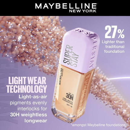 Maybelline New York Super Stay Lumi-Matte Liquid Foundation - 220, Up To 30H Long Wear, Water & Transfer Proof. SuperStay Lumi-Matte Liquid Foundation comes with Non-comedogenic & Vegan Formula | 35ml 