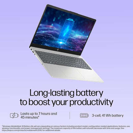 HP 15, 13th Gen Intel Core i3-1315U, 8GB DDR4, 512GB SSD, (Win 11, Office 21, Grey, 1.59kg), Anti-Glare, Micro-Edge,15.6-inch(39.6cm), FHD Laptop, Intel UHD Graphics, 1080p FHD Camera, fd0006TU 