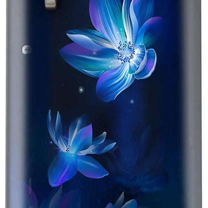Whirlpool 184 L 4 Star Inverter Direct-Cool Single Door Refrigerator (205 WDE PRM 4SInv SAPPHIRE FLOWER RAIN-Z, Blue, 2023 Model) 