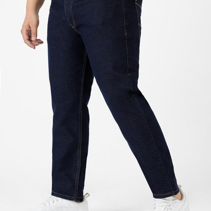 Urbano Plus Men's Dark Blue Regular Fit Solid Jeans Stretchable (plusepsp-dblue-44) 