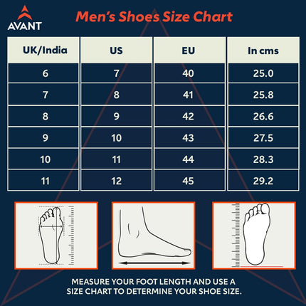 AVANT Men's Delux Running Shoes (AVMSH167CL01UK10_White) 