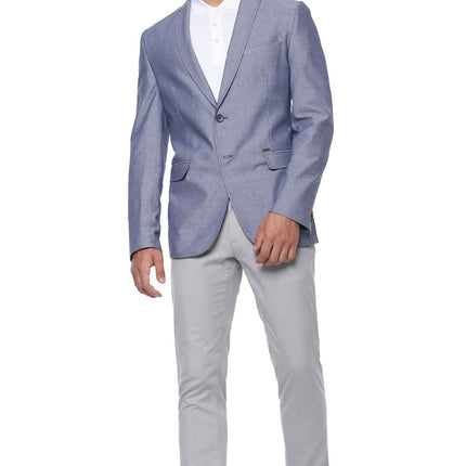 Van Heusen Men's Cotton Blazer (VSBZWSLF912968_Blue_40) 