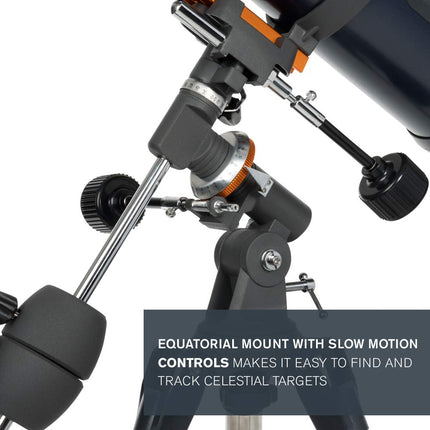 Celestron AstroMaster 130 EQ Motor Drive Telescope (Black) 