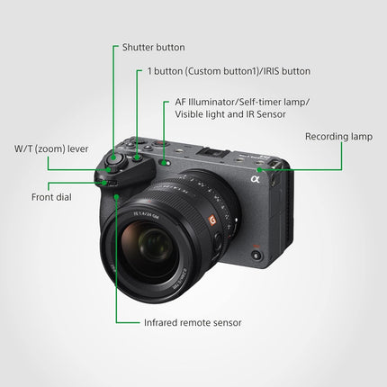 Sony Cinema Line FX3 Full-Frame Camera | 4K 120P | S-Cinetone | Dual Base ISO |Compact & Lightweight | Made for Filmmakers (‎ILME-FX3) - Grey