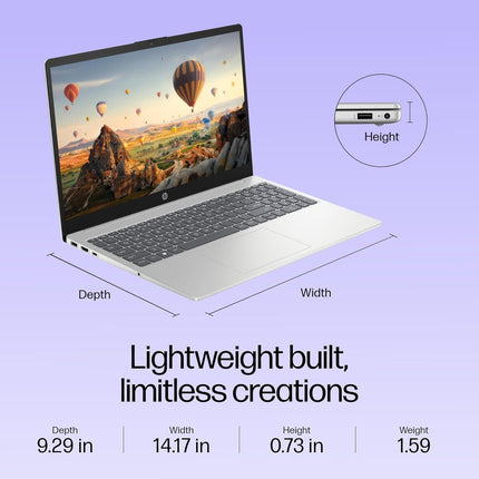 HP 15, 13th Gen Intel Core i3-1315U, 8GB DDR4, 512GB SSD, (Win 11, Office 21, Grey, 1.59kg), Anti-Glare, Micro-Edge,15.6-inch(39.6cm), FHD Laptop, Intel UHD Graphics, 1080p FHD Camera, fd0006TU 