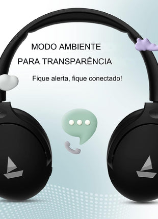 BoAt Rockerz 551ANC Hybrid ANC Over Ear Headphones 100H Playtime Ambient Sound