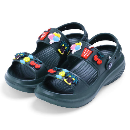 DOCTOR EXTRA SOFT Women's Classic Charms Cushion Sandals/Clogs with Adjustable Back Strap for Adult| Comfortable & LightWeight | Stylish & Anti-Skid | Waterproof Casual Daily Mules Girls/Ladies D-552 