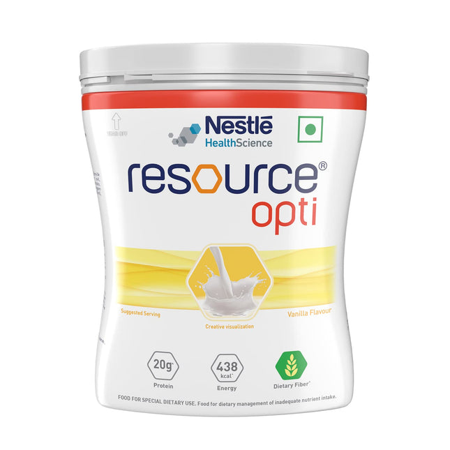 Nestle Health Science, Resource, Opti, Food For Dietary Management, Vanilla Flavour- 400g, Pet Jar 