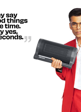 NUUK HÖT BAR 2-Sec Instant Heating PTC Heater for Room | Upto 20% Bill Savings | Zero Dryness | Super-Silent, Portable | Vertical & Horizontal Use | 2200W | Perfect Replacement for small 7/9 fin OFRs