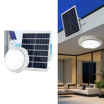hardoll Solar Ceiling Light 40W with Remote controlled Outdoor LED Waterproof Garden Indoor Lamp Acrylonitrile Butadiene Styrene 