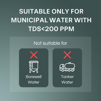 Aquaguard Sure Delight NXT UV+UF Water Purifier | Suitable for Municipal Water Only (TDS <200 ppm) | Not Suitable for Borewell/Tanker Water (TDS >200 ppm) | Free Service Plan worth ₹2000 
