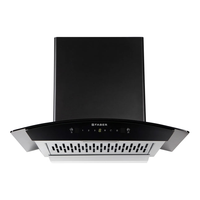 Faber 60 Cm Autoclean Chimney |1200 M3/Hr | Filterless |12Yr Warranty On Motor (2Yr Comprehensive) | (Hood Everest in HC SC FL LG 60),Touch & Gesture Control, Light Grey 