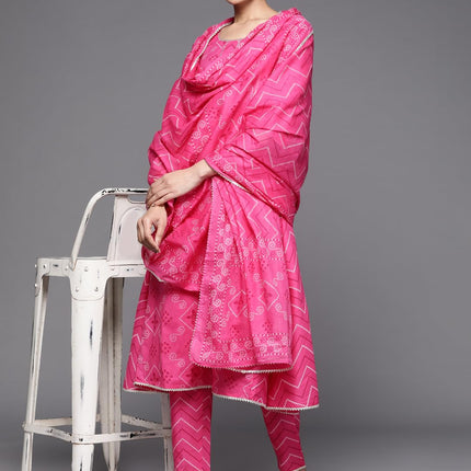 Libas Women's Cotton Kurta Sets (33127O_Magenta 