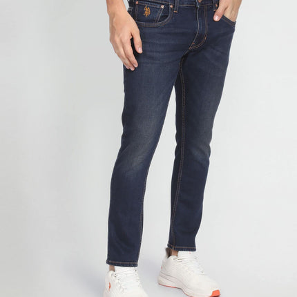 U.S. POLO ASSN. Men's Slim Jeans (UDJEN0709_Dark Blue 