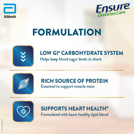 Ensure Complete & Balanced Nutrition Drink For Adults 2kg, Vanilla Flavour & Ensure Diabetes Care Nutrition to Help Control Blood Sugar Levels- Vanilla 400g Box 
